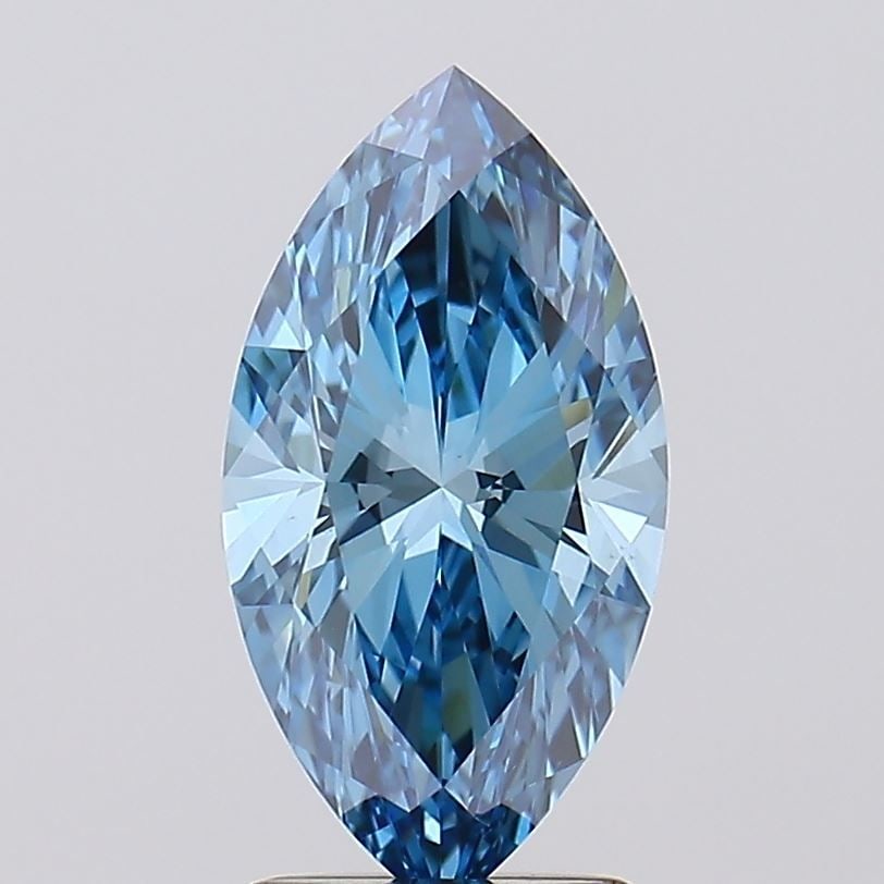 Loose Diamond - MARQUISE 2.04ct Fancy Vivid Blue VS1: Loose Diamond - MARQUISE 2.04ct Fancy Vivid Blue VS1 Source: This is a real non-mined Diamond that has been grown in a lab Shape: MARQUISE Carats: 2.04 Color: Fancy Vivid Blue Certification: IGI Video