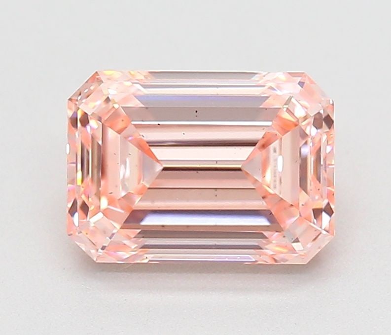 Loose Diamond - EMERALD 1.51ct Fancy Vivid Pink VS2: Loose Diamond - EMERALD 1.51ct Fancy Vivid Pink VS2 Source: This is a real non-mined Diamond that has been grown in a lab Shape: EMERALD Carats: 1.51 Color: Fancy Vivid Pink Certification: IGI Video: