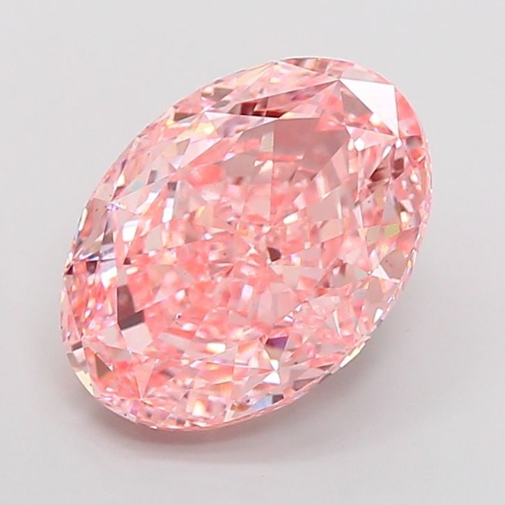 Loose Diamond - OVAL 10.03ct Fancy Vivid Pink VS2: Loose Diamond - OVAL 10.03ct Fancy Vivid Pink VS2 Source: This is a real non-mined Diamond that has been grown in a lab Shape: OVAL Carats: 10.03 Color: Fancy Vivid Pink Certification: IGI Video: