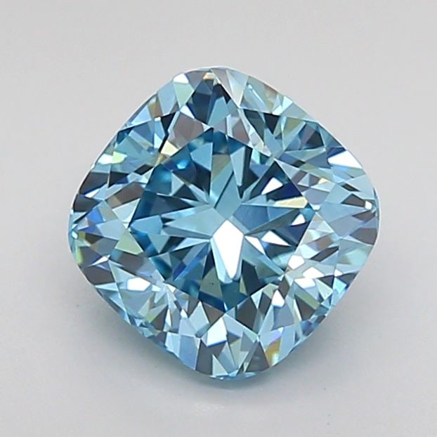 Loose Diamond - CUSHION MODIFIED 1.52ct Fancy Vivid Blue VS1: Loose Diamond - CUSHION MODIFIED 1.52ct Fancy Vivid Blue VS1 Source: This is a real non-mined Diamond that has been grown in a lab Shape: CUSHION MODIFIED Carats: 1.52 Color: Fancy Vivid Blue Certific