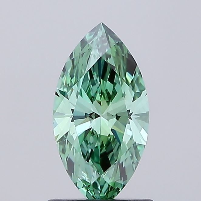 Loose Diamond - MARQUISE 0.96ct Fancy Vivid Green VVS2: Loose Diamond - MARQUISE 0.96ct Fancy Vivid Green VVS2 Source: This is a real non-mined Diamond that has been grown in a lab Shape: MARQUISE Carats: 0.96 Color: Fancy Vivid Green Certification: IGI Vi