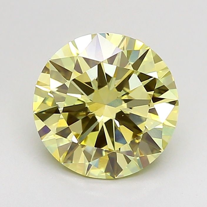 Loose Diamond - ROUND 2.01ct Fancy Yellow VS1: Loose Diamond - ROUND 2.01ct Fancy Yellow VS1 Source: This is a real non-mined Diamond that has been grown in a lab Shape: ROUND Carats: 2.01 Color: Fancy Yellow Certification: IGI Video: