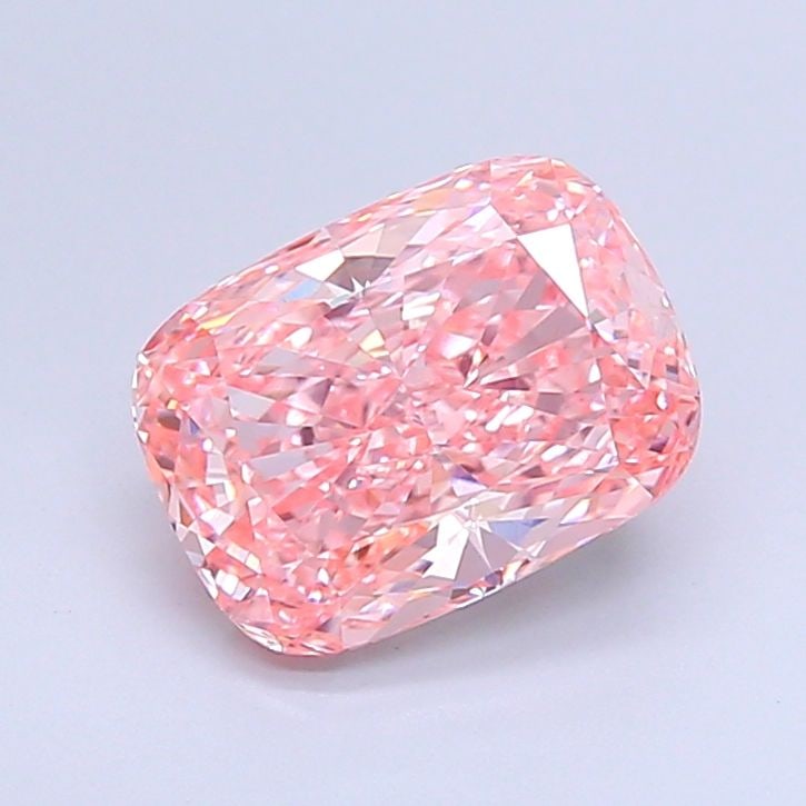 Loose Diamond - CUSHION MODIFIED 2.57ct Fancy Vivid Pink VVS2: Loose Diamond - CUSHION MODIFIED 2.57ct Fancy Vivid Pink VVS2 Source: This is a real non-mined Diamond that has been grown in a lab Shape: CUSHION MODIFIED Carats: 2.57 Color: Fancy Vivid Pink Certifi