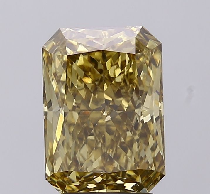 Loose Diamond - RADIANT 3.09ct Fancy Intense Brownish Yellow VVS2: Loose Diamond - RADIANT 3.09ct Fancy Intense Brownish Yellow VVS2 Source: This is a real non-mined Diamond that has been grown in a lab Shape: RADIANT Carats: 3.09 Color: Fancy Intense Brownish Yellow