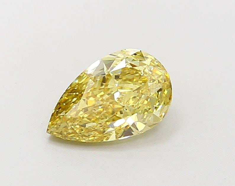 Loose Diamond - PEAR 1.23ct Fancy Intense Yellow VS1: Loose Diamond - PEAR 1.23ct Fancy Intense Yellow VS1 Source: This is a real non-mined Diamond that has been grown in a lab Shape: PEAR Carats: 1.23 Color: Fancy Intense Yellow Certification: IGI Video
