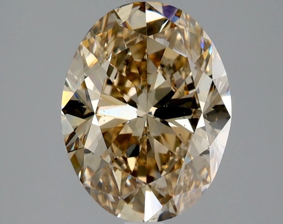 Loose Diamond - OVAL 3.03ct Fancy Yellow Yellow Brown SI1 (1 of 1)