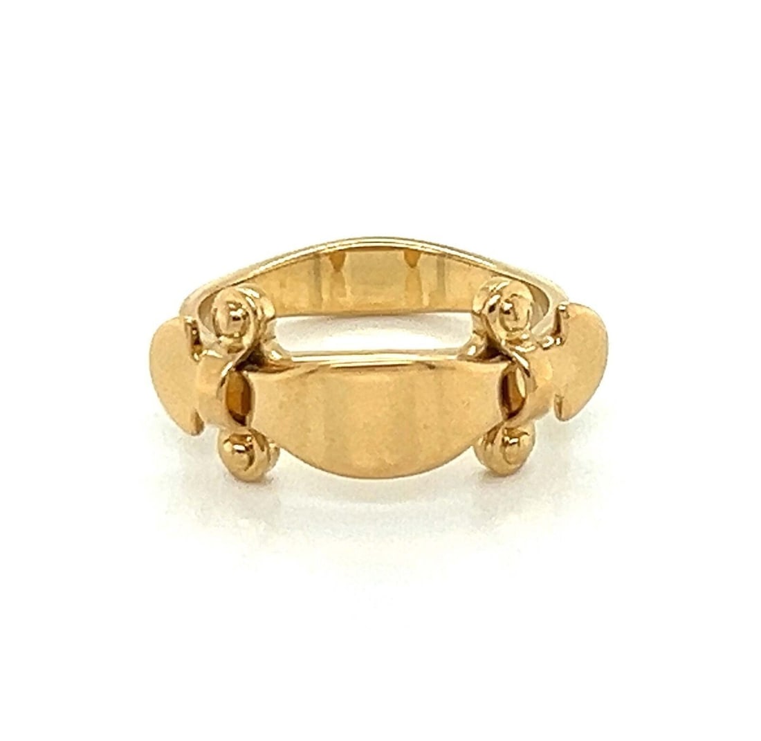 Louis Vuitton Stand By Me 18k Yellow Gold Ring Size 6 (1 of 6)