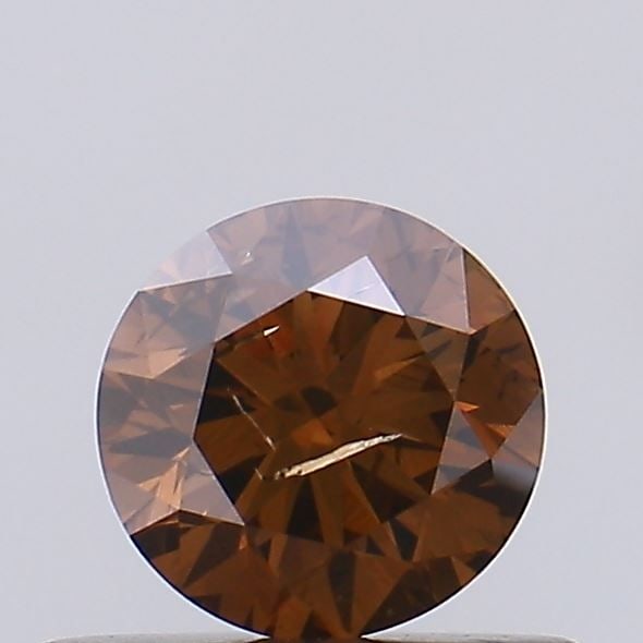 Loose Diamond - ROUND 0.51ct Fancy Reddish Brown SI2: Loose Diamond - ROUND 0.51ct Fancy Reddish Brown SI2 Source: Natural Shape: ROUND Carats: 0.51 Color: Fancy Reddish Brown Certification: NONE Video: