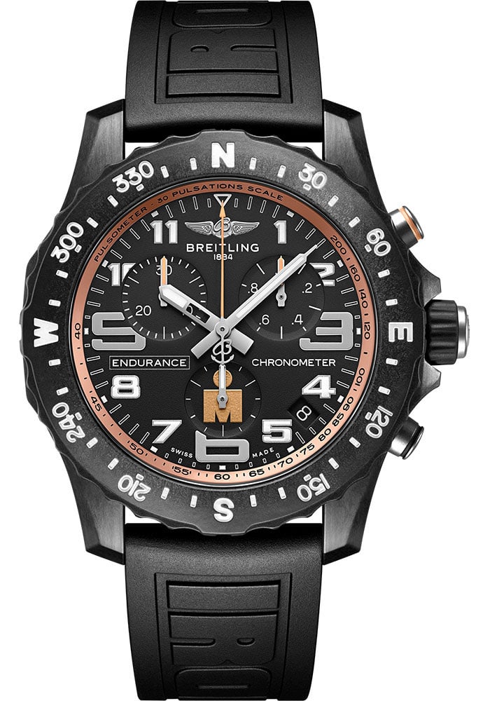 Endurance Pro Ironman Finisher Watch Black Dial Rubber Strap X823101B1B1S1 with Card (1 of 6)