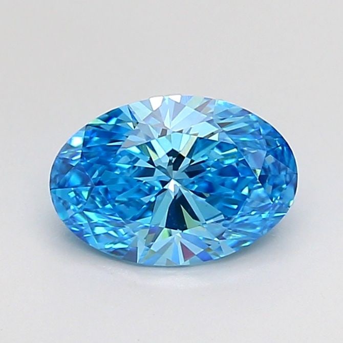 Loose Diamond - OVAL 1.03ct Fancy Vivid Blue VVS2: Loose Diamond - OVAL 1.03ct Fancy Vivid Blue VVS2 Source: This is a real non-mined Diamond that has been grown in a lab Shape: OVAL Carats: 1.03 Color: Fancy Vivid Blue Certification: IGI Video: