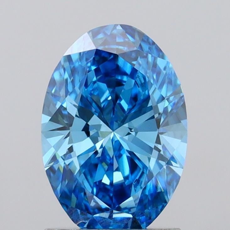 Loose Diamond - OVAL 1.52ct Fancy Vivid Blue VVS2: Loose Diamond - OVAL 1.52ct Fancy Vivid Blue VVS2 Source: This is a real non-mined Diamond that has been grown in a lab Shape: OVAL Carats: 1.52 Color: Fancy Vivid Blue Certification: IGI Video: