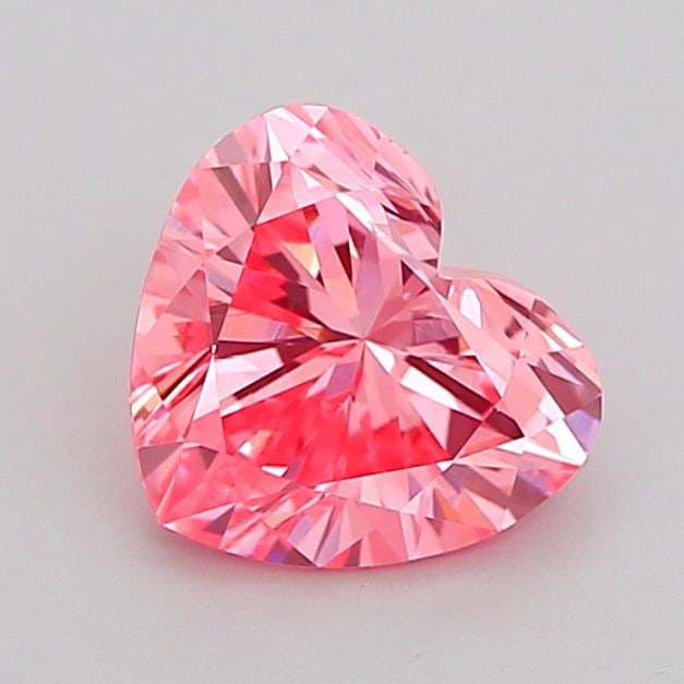 Loose Diamond - HEART 1.05ct Fancy Vivid Pink VS1: Loose Diamond - HEART 1.05ct Fancy Vivid Pink VS1 Source: This is a real non-mined Diamond that has been grown in a lab Shape: HEART Carats: 1.05 Color: Fancy Vivid Pink Certification: IGI Video: