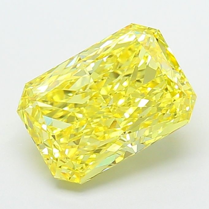 Loose Diamond - RADIANT 5.0ct Fancy Vivid Yellow VS1: Loose Diamond - RADIANT 5.0ct Fancy Vivid Yellow VS1 Source: This is a real non-mined Diamond that has been grown in a lab Shape: RADIANT Carats: 5.0 Color: Fancy Vivid Yellow Certification: IGI Video