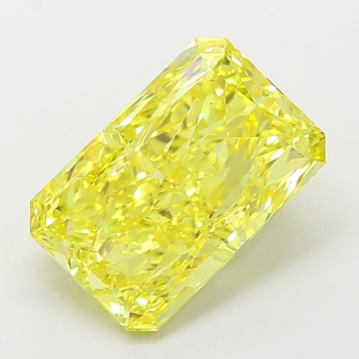 Loose Diamond - RADIANT 4.1ct Fancy Vivid Yellow VS2: Loose Diamond - RADIANT 4.1ct Fancy Vivid Yellow VS2 Source: This is a real non-mined Diamond that has been grown in a lab Shape: RADIANT Carats: 4.1 Color: Fancy Vivid Yellow Certification: IGI Video