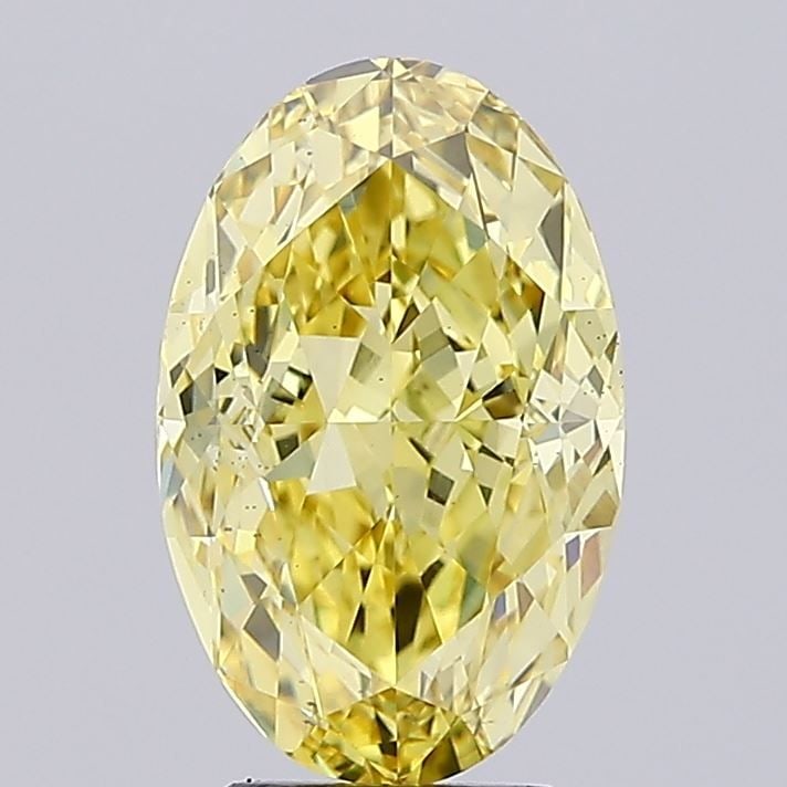 Loose Diamond - OVAL 5.06ct Fancy Intense Yellow VS1: Loose Diamond - OVAL 5.06ct Fancy Intense Yellow VS1 Source: This is a real non-mined Diamond that has been grown in a lab Shape: OVAL Carats: 5.06 Color: Fancy Intense Yellow Certification: IGI Video