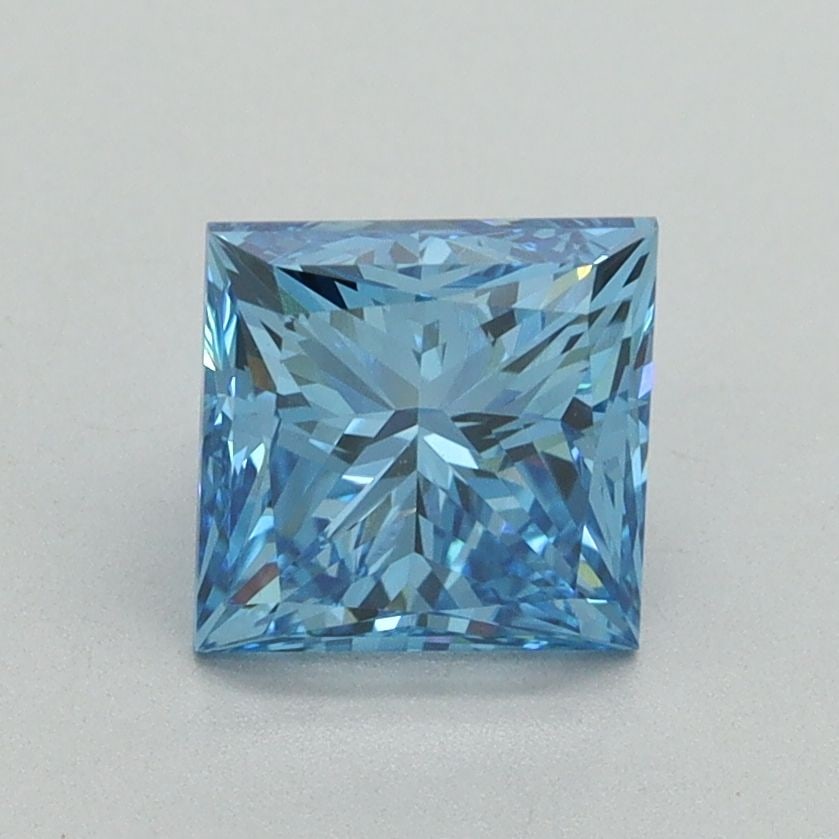 Loose Diamond - PRINCESS 1.53ct Fancy Vivid Blue VVS2: Loose Diamond - PRINCESS 1.53ct Fancy Vivid Blue VVS2 Source: This is a real non-mined Diamond that has been grown in a lab Shape: PRINCESS Carats: 1.53 Color: Fancy Vivid Blue Certification: IGI Vide