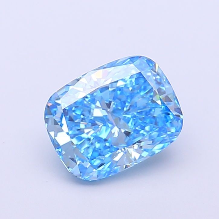 Loose Diamond - CUSHION MODIFIED 1.5ct Fancy Vivid Blue VVS2: Loose Diamond - CUSHION MODIFIED 1.5ct Fancy Vivid Blue VVS2 Source: This is a real non-mined Diamond that has been grown in a lab Shape: CUSHION MODIFIED Carats: 1.5 Color: Fancy Vivid Blue Certifica