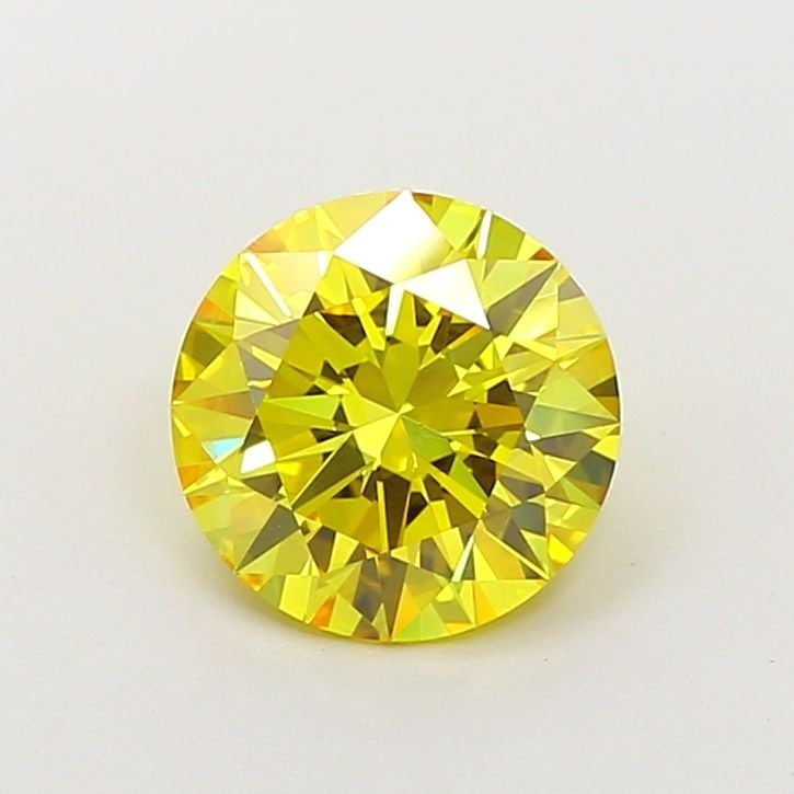 Loose Diamond - ROUND 1.84ct Fancy Vivid Yellow VS1: Loose Diamond - ROUND 1.84ct Fancy Vivid Yellow VS1 Source: This is a real non-mined Diamond that has been grown in a lab Shape: ROUND Carats: 1.84 Color: Fancy Vivid Yellow Certification: IGI Video: