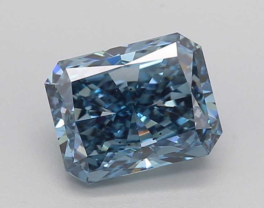 Loose Diamond - RADIANT 1.87ct Fancy Blue SI1: Loose Diamond - RADIANT 1.87ct Fancy Blue SI1 Source: This is a real non-mined Diamond that has been grown in a lab Shape: RADIANT Carats: 1.87 Color: Fancy Blue Certification: IGI Video: