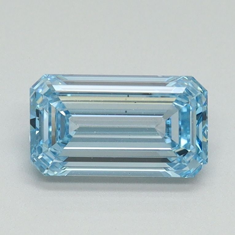 Loose Diamond - EMERALD 1.0ct Fancy Intense Blue VS1: Loose Diamond - EMERALD 1.0ct Fancy Intense Blue VS1 Source: This is a real non-mined Diamond that has been grown in a lab Shape: EMERALD Carats: 1.0 Color: Fancy Intense Blue Certification: IGI Video