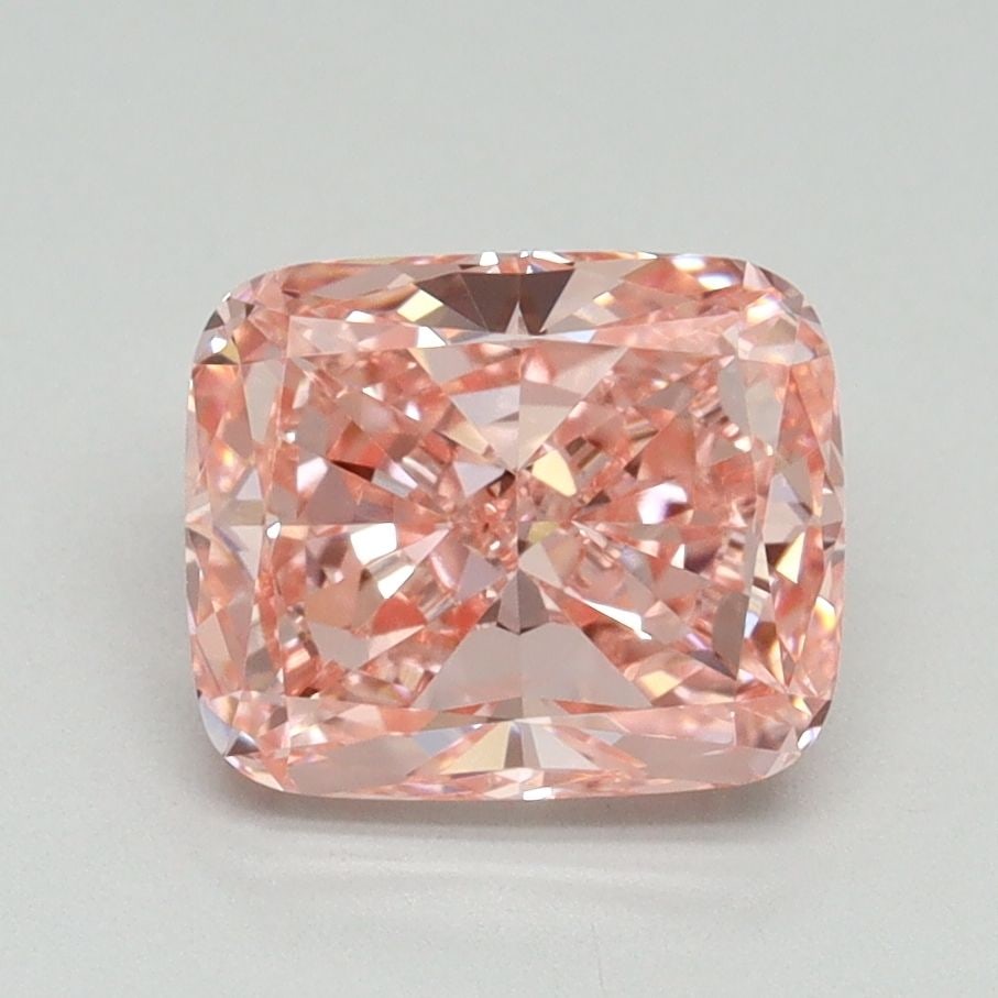 Loose Diamond - CUSHION MODIFIED 2.01ct Fancy Vivid Pink VS1: Loose Diamond - CUSHION MODIFIED 2.01ct Fancy Vivid Pink VS1 Source: This is a real non-mined Diamond that has been grown in a lab Shape: CUSHION MODIFIED Carats: 2.01 Color: Fancy Vivid Pink Certific