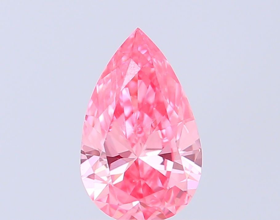 Loose Diamond - PEAR 0.37ct Fancy Pink VVS2: Loose Diamond - PEAR 0.37ct Fancy Pink VVS2 Source: This is a real non-mined Diamond that has been grown in a lab Shape: PEAR Carats: 0.37 Color: Fancy Pink Certification: NONE Video: