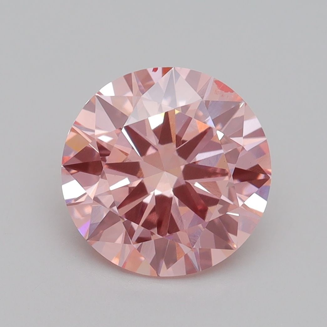 Loose Diamond - ROUND 2.6ct Fancy Intense Pink SI1: Loose Diamond - ROUND 2.6ct Fancy Intense Pink SI1 Source: This is a real non-mined Diamond that has been grown in a lab Shape: ROUND Carats: 2.6 Color: Fancy Intense Pink Certification: IGI Video: