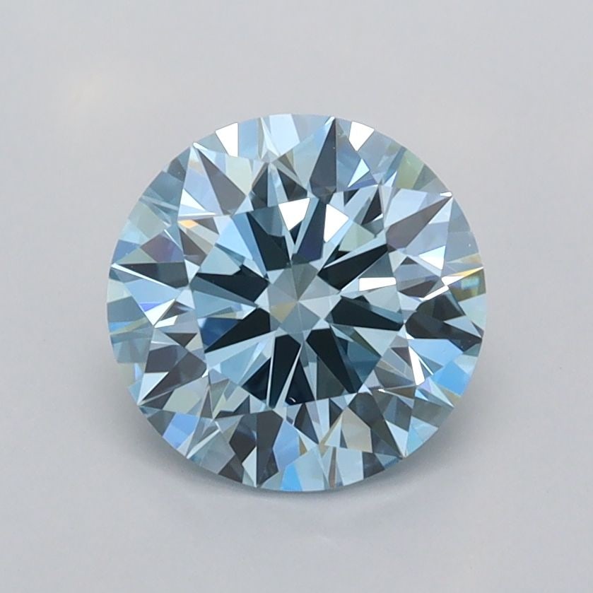 Ideal Loose Diamond - ROUND 1.41ct Fancy Vivid Blue VS1: Ideal Loose Diamond - ROUND 1.41ct Fancy Vivid Blue VS1 Source: This is a real non-mined Diamond that has been grown in a lab Shape: ROUND Carats: 1.41 Color: Fancy Vivid Blue Certification: IGI Video
