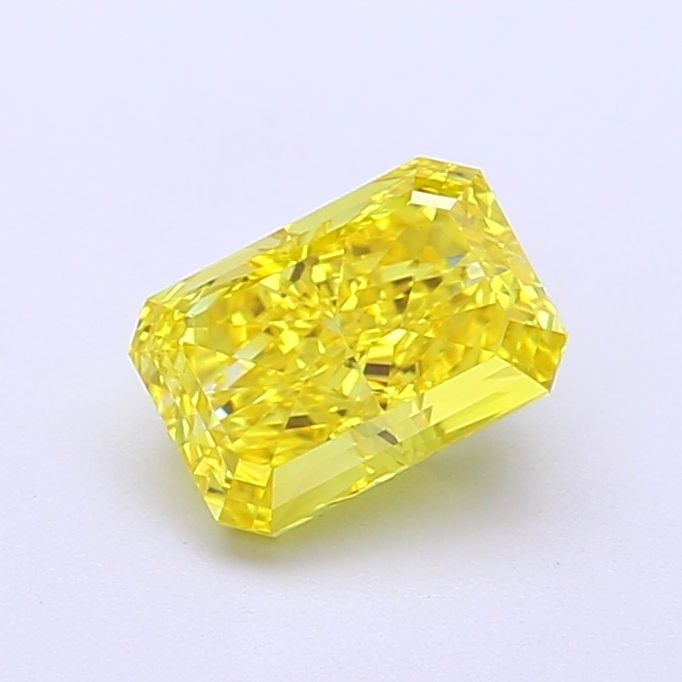 Loose Diamond - RADIANT 1.09ct Fancy Vivid Yellow VS1: Loose Diamond - RADIANT 1.09ct Fancy Vivid Yellow VS1 Source: This is a real non-mined Diamond that has been grown in a lab Shape: RADIANT Carats: 1.09 Color: Fancy Vivid Yellow Certification: IGI Vid