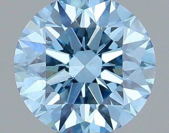 Ideal Loose Diamond - ROUND 0.35ct Fancy Vivid Blue SI1: Ideal Loose Diamond - ROUND 0.35ct Fancy Vivid Blue SI1 Source: This is a real non-mined Diamond that has been grown in a lab Shape: ROUND Carats: 0.35 Color: Fancy Vivid Blue Certification: IGI Video