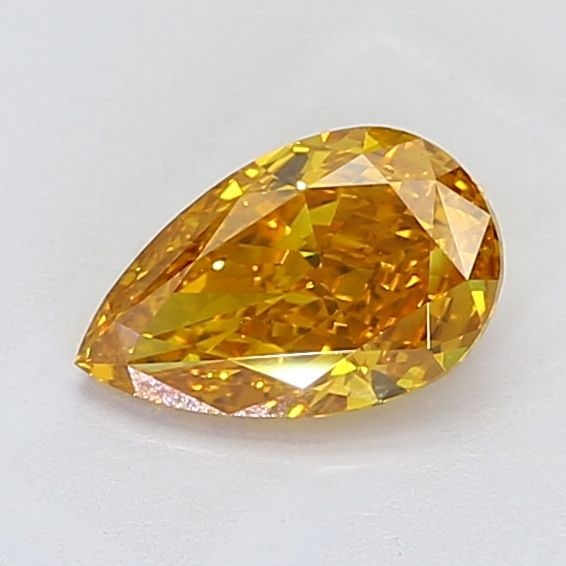 Loose Diamond - PEAR 1.55ct Fancy Vivid Orangey Yellow VVS2 (1 of 1)