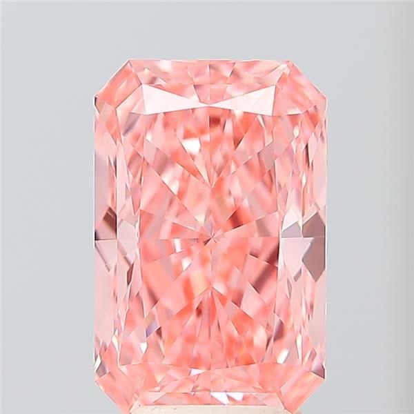 Loose Diamond - RADIANT 4.01ct Fancy Vivid Pink VVS2: Loose Diamond - RADIANT 4.01ct Fancy Vivid Pink VVS2 Source: This is a real non-mined Diamond that has been grown in a lab Shape: RADIANT Carats: 4.01 Color: Fancy Vivid Pink Certification: IGI Video:
