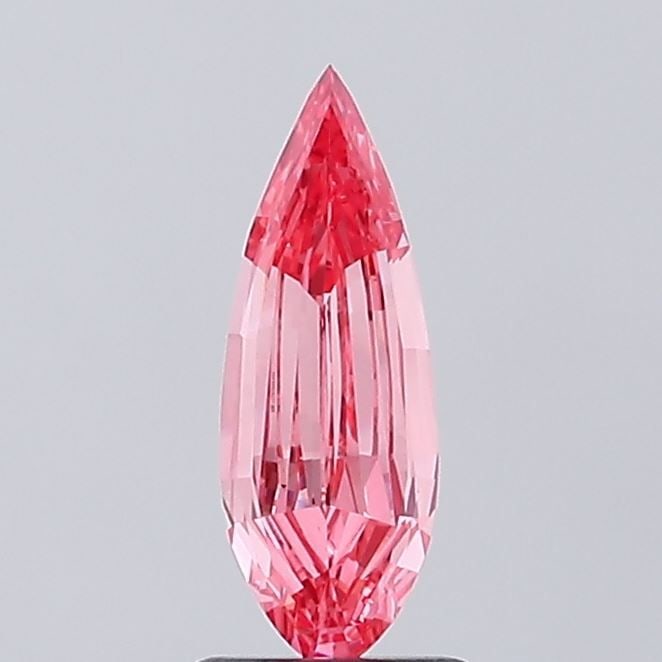 Loose Diamond - PEAR 1.01ct Fancy Vivid Pink VS1: Loose Diamond - PEAR 1.01ct Fancy Vivid Pink VS1 Source: This is a real non-mined Diamond that has been grown in a lab Shape: PEAR Carats: 1.01 Color: Fancy Vivid Pink Certification: IGI Video: