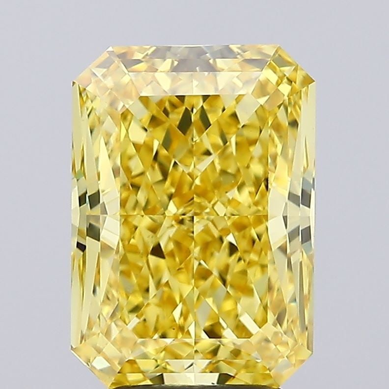 Loose Diamond - RADIANT 4.03ct Fancy Vivid Yellow VS1: Loose Diamond - RADIANT 4.03ct Fancy Vivid Yellow VS1 Source: This is a real non-mined Diamond that has been grown in a lab Shape: RADIANT Carats: 4.03 Color: Fancy Vivid Yellow Certification: IGI Vid