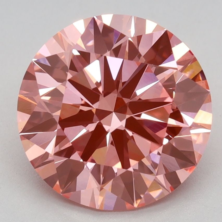 Ideal Loose Diamond - ROUND 2.51ct Fancy Vivid Pink VS1: Ideal Loose Diamond - ROUND 2.51ct Fancy Vivid Pink VS1 Source: This is a real non-mined Diamond that has been grown in a lab Shape: ROUND Carats: 2.51 Color: Fancy Vivid Pink Certification: IGI Video