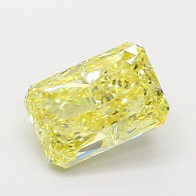 Loose Diamond - RADIANT 2.1ct Fancy Intense Yellow SI1: Loose Diamond - RADIANT 2.1ct Fancy Intense Yellow SI1 Source: This is a real non-mined Diamond that has been grown in a lab Shape: RADIANT Carats: 2.1 Color: Fancy Intense Yellow Certification: IGI V