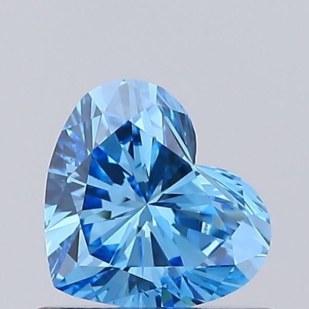 Loose Diamond - HEART 0.51ct Fancy Vivid Blue VS2: Loose Diamond - HEART 0.51ct Fancy Vivid Blue VS2 Source: This is a real non-mined Diamond that has been grown in a lab Shape: HEART Carats: 0.51 Color: Fancy Vivid Blue Certification: IGI Video: