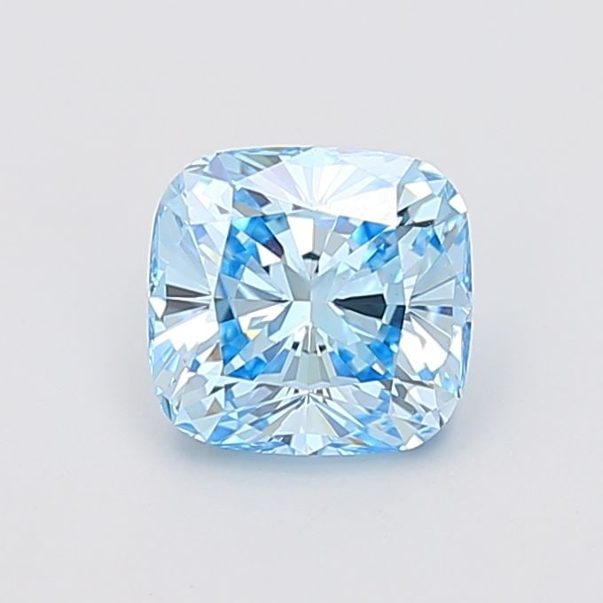 Loose Diamond - CUSHION MODIFIED 2.09ct Fancy Vivid Blue VVS2: Loose Diamond - CUSHION MODIFIED 2.09ct Fancy Vivid Blue VVS2 Source: This is a real non-mined Diamond that has been grown in a lab Shape: CUSHION MODIFIED Carats: 2.09 Color: Fancy Vivid Blue Certifi