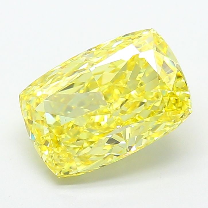 Loose Diamond - CUSHION MODIFIED 5.03ct Fancy Intense Yellow VS2: Loose Diamond - CUSHION MODIFIED 5.03ct Fancy Intense Yellow VS2 Source: This is a real non-mined Diamond that has been grown in a lab Shape: CUSHION MODIFIED Carats: 5.03 Color: Fancy Intense Yellow 