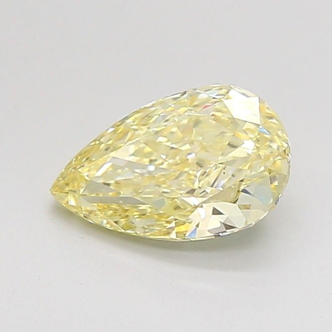 Loose Diamond - PEAR 1.02ct Fancy Yellow VS1: Loose Diamond - PEAR 1.02ct Fancy Yellow VS1 Source: This is a real non-mined Diamond that has been grown in a lab Shape: PEAR Carats: 1.02 Color: Fancy Yellow Certification: IGI Video: