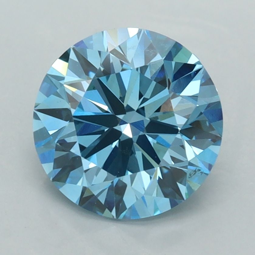 Ideal Loose Diamond - ROUND 2.5ct Fancy Vivid Blue VVS2: Ideal Loose Diamond - ROUND 2.5ct Fancy Vivid Blue VVS2 Source: This is a real non-mined Diamond that has been grown in a lab Shape: ROUND Carats: 2.5 Color: Fancy Vivid Blue Certification: IGI Video: