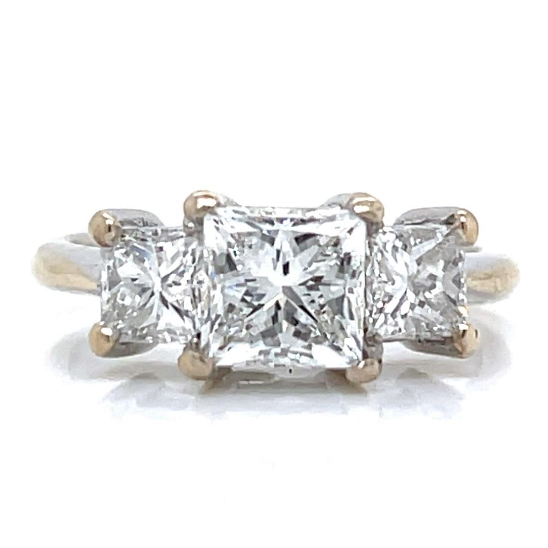1.51 Ct GIA Certified Diamond Ring in 18K White Gold: 1.51 Ct GIA Certified Diamond Ring in 18K White Gold This exquisite ring features a stunning GIA Certified 1.51 Ct. princess-cut diamond, showcasing a G color and VVS2 clarity for exceptional brillian