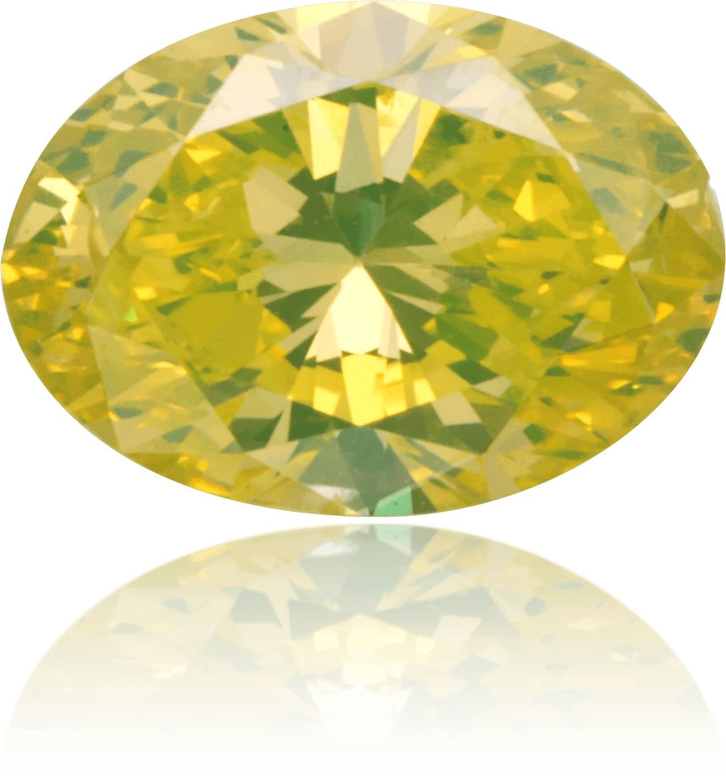 Loose Diamond - OVAL 0.54ct Fancy Intense Greenish Yellow I1 (1 of 1)