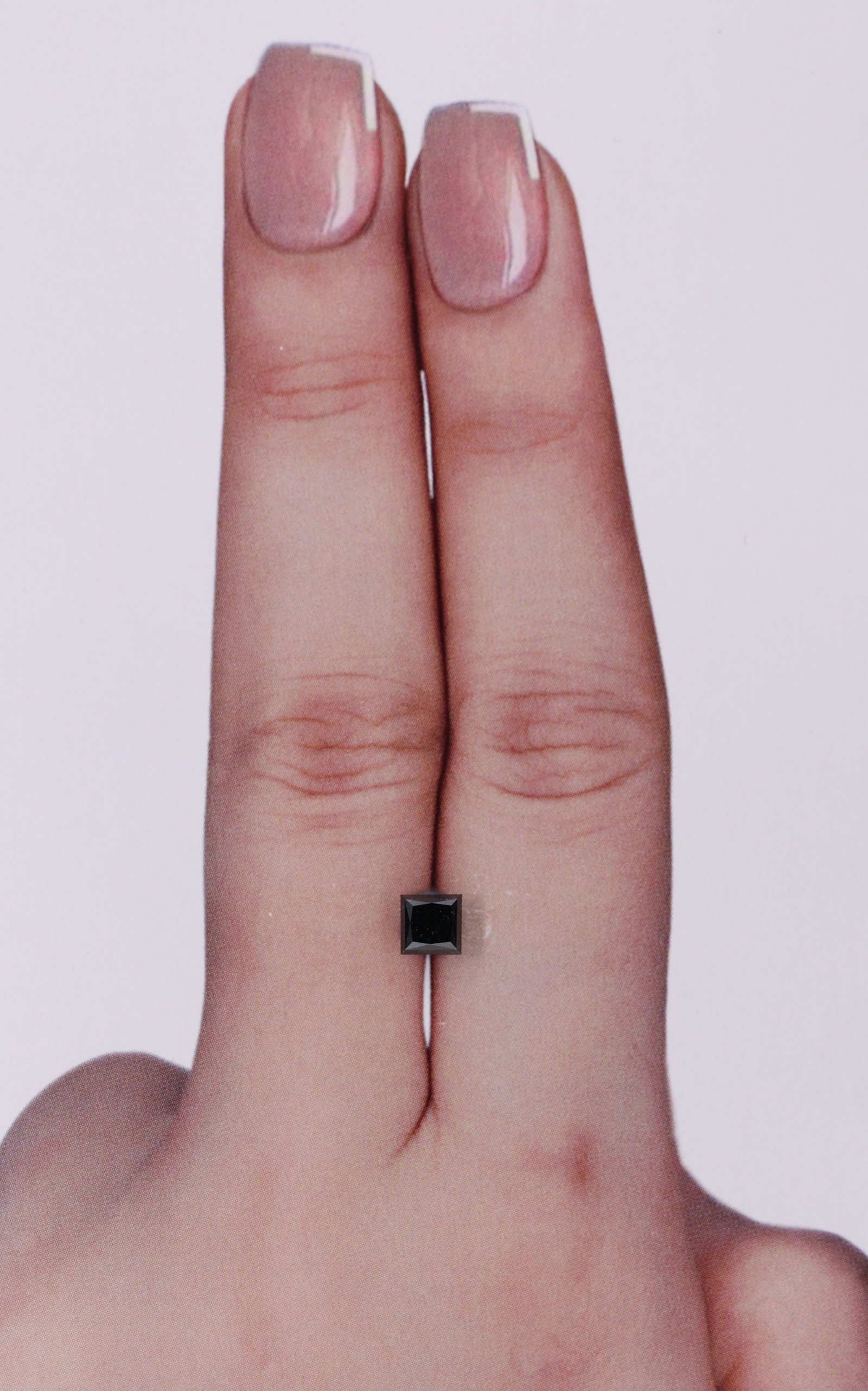 Loose Diamond - PRINCESS 0.54ct Fancy Black VVS2: Loose Diamond - PRINCESS 0.54ct Fancy Black VVS2 Source: Natural Shape: PRINCESS Carats: 0.54 Color: Fancy Black Certification: NONE Video: