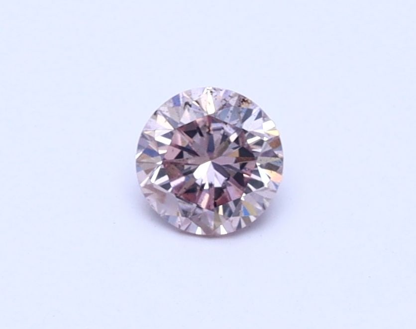 Loose Diamond - ROUND 0.2ct Fancy Brownish Pink I2: Loose Diamond - ROUND 0.2ct Fancy Brownish Pink I2 Source: Natural Shape: ROUND Carats: 0.2 Color: Fancy Brownish Pink Certification: GIA Video: