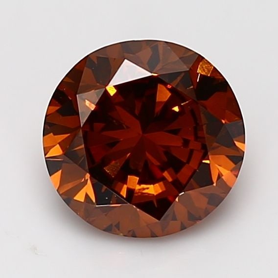 Loose Diamond - ROUND 2.06ct Fancy Deep Brownish Orange I1: Loose Diamond - ROUND 2.06ct Fancy Deep Brownish Orange I1 Source: Natural Shape: ROUND Carats: 2.06 Color: Fancy Deep Brownish Orange Certification: GIA Video: