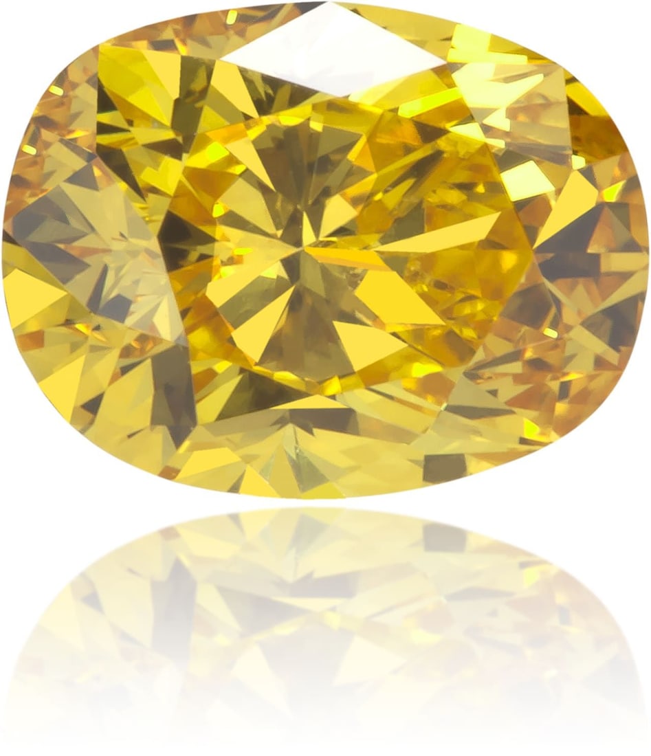 Loose Diamond - OVAL 0.59ct Fancy Vivid Yellow SI2: Loose Diamond - OVAL 0.59ct Fancy Vivid Yellow SI2 Source: Natural Shape: OVAL Carats: 0.59 Color: Fancy Vivid Yellow Certification: GIA The Diamond Depot Guarantee: All items in this auction are guar