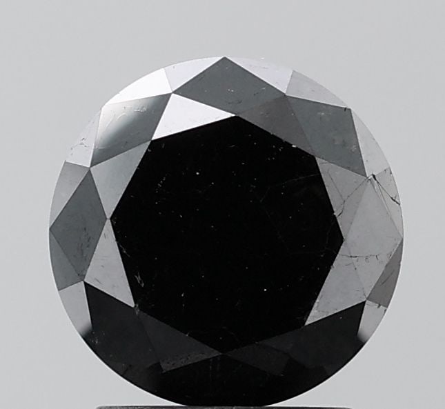 Loose Diamond - ROUND 2.75ct Fancy Black VS2: Loose Diamond - ROUND 2.75ct Fancy Black VS2 Source: Natural Shape: ROUND Carats: 2.75 Color: Fancy Black Certification: NONE Video: