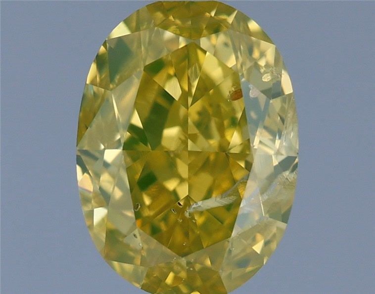 Loose Diamond - OVAL 1.05ct Fancy Intense Yellow I1: Loose Diamond - OVAL 1.05ct Fancy Intense Yellow I1 Source: Natural Shape: OVAL Carats: 1.05 Color: Fancy Intense Yellow Certification: GIA Video: