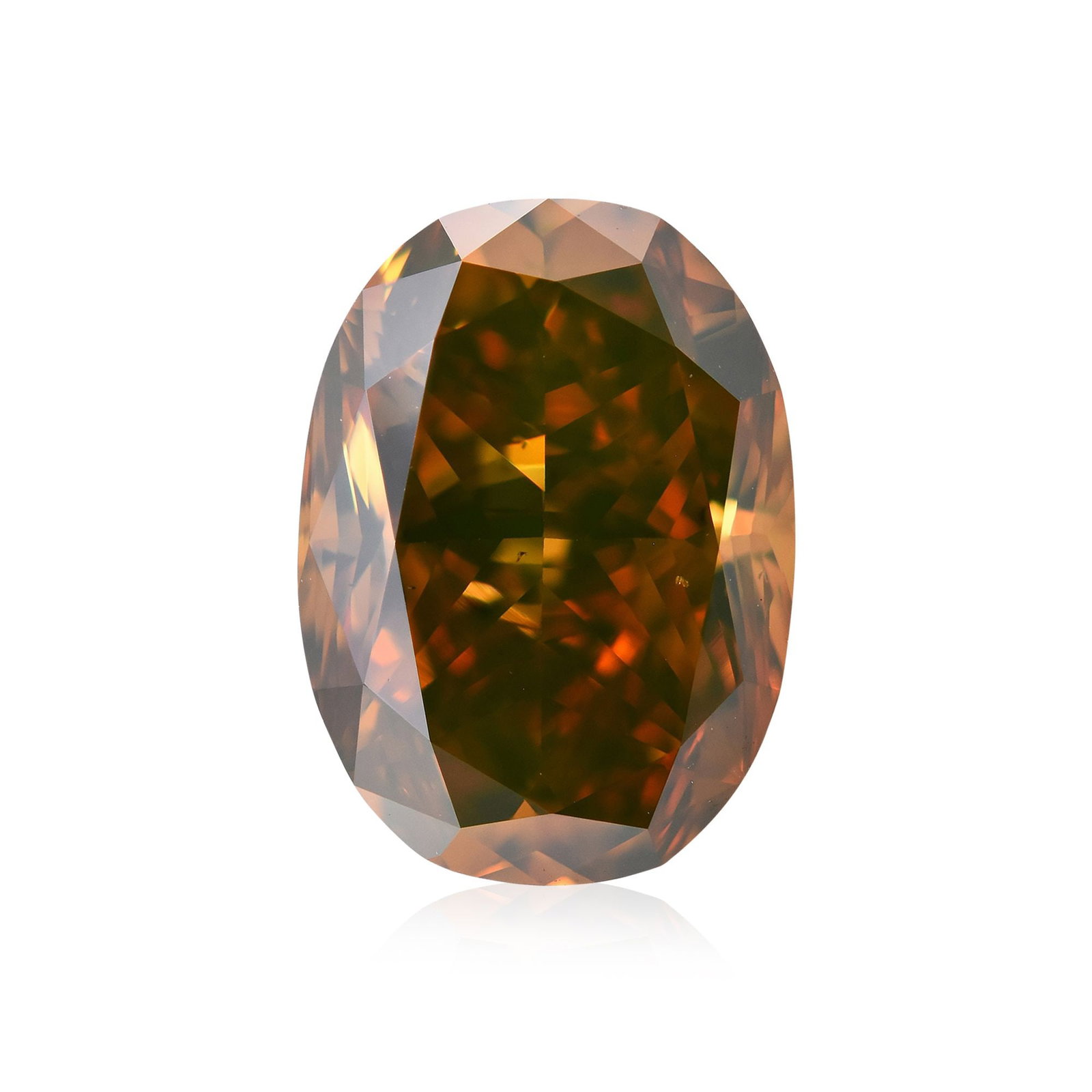 Loose Diamond - OVAL 1.62ct Fancy Deep Brown Orange: Loose Diamond - OVAL 1.62ct Fancy Deep Brown Orange Source: Natural Shape: OVAL Carats: 1.62 Color: Fancy Deep Brown Orange Certification: GIA Video: